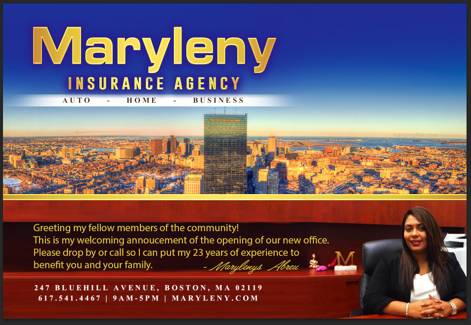 Maryleny Insurance Agency | 247 Blue Hill Avenue, Boston, MA 02119, USA | Phone: (617) 541-4467