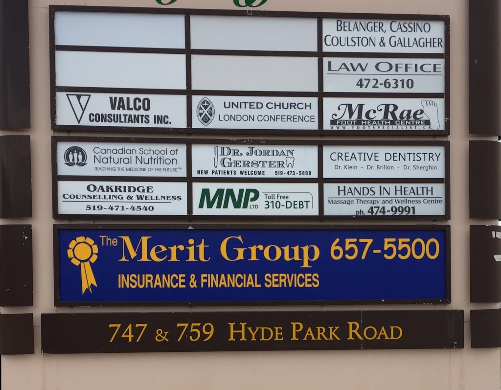 The Merit Group Insurance & Financial Services | 759 Hyde Park Rd #100, London, ON N6H 3S2, Canada | Phone: (519) 657-5500