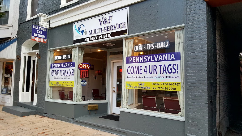 V & F Multi-Service | 67 N Main St, Chambersburg, PA 17201, USA | Phone: (717) 414-7767