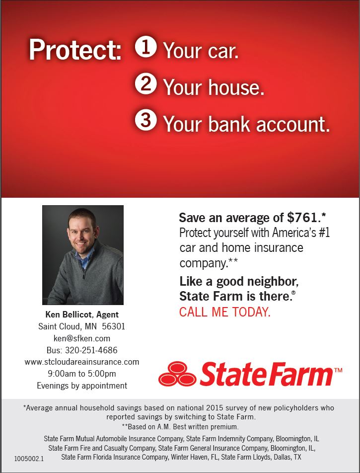 Ken Bellicot - State Farm Insurance Agent | 2904 Roosevelt Rd Ste 2, St Cloud, MN 56301, USA | Phone: (320) 251-4686