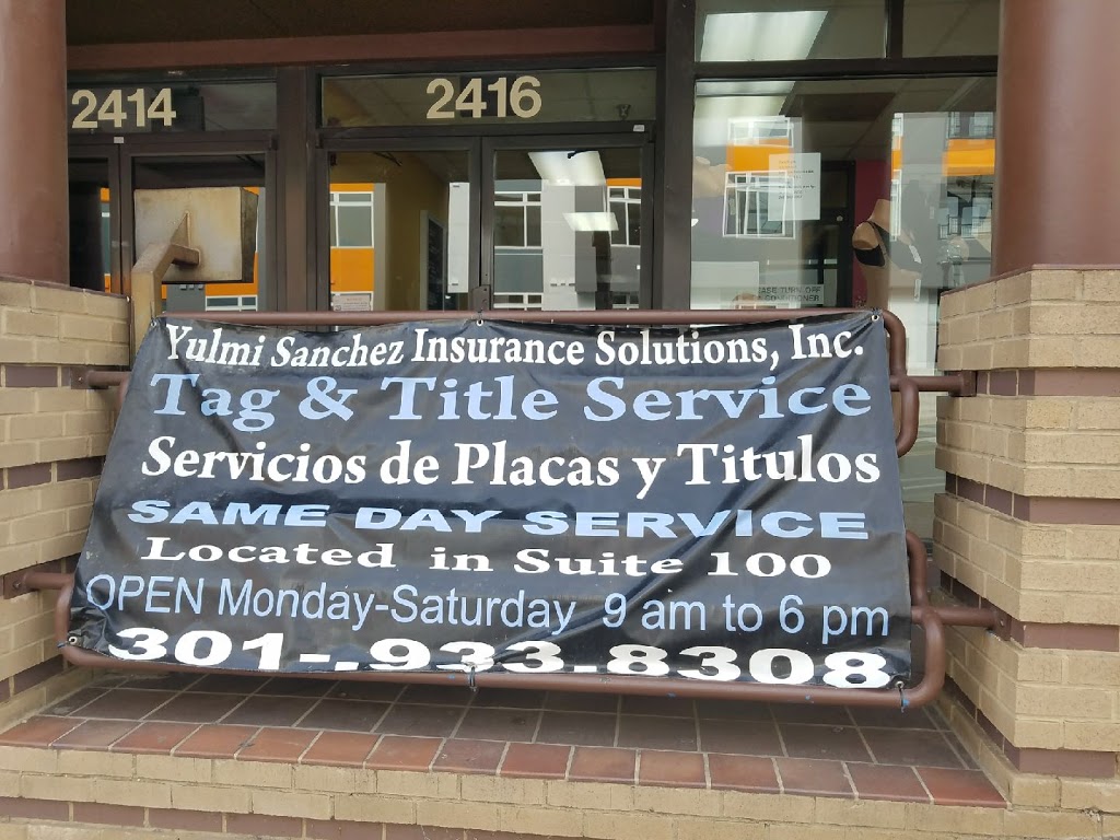 Yulmi Sanchez Insurance | 2308 Price Ave, Silver Spring, MD 20902, USA | Phone: (301) 933-8307