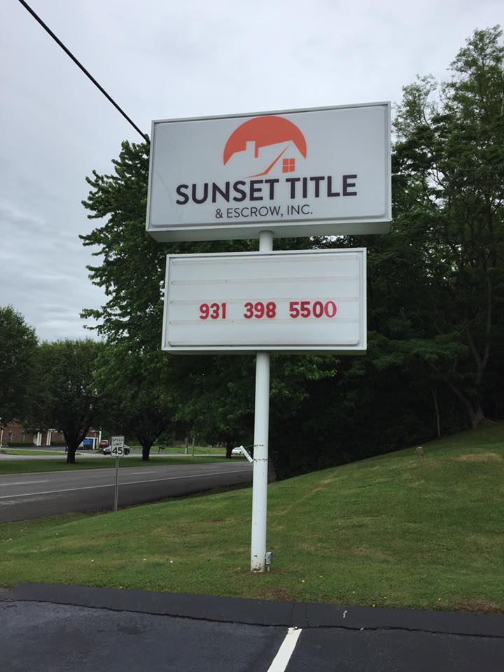 Sunset Title & Escrow, Inc. | 900 Nashville Hwy, Columbia, TN 38401, USA | Phone: (931) 398-5500