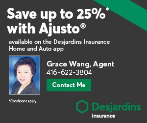 Grace Wang Desjardins Insurance Agent | 1065 Canadian Pl Unit 110, Mississauga, ON L4W 0B8, Canada | Phone: (416) 622-3804