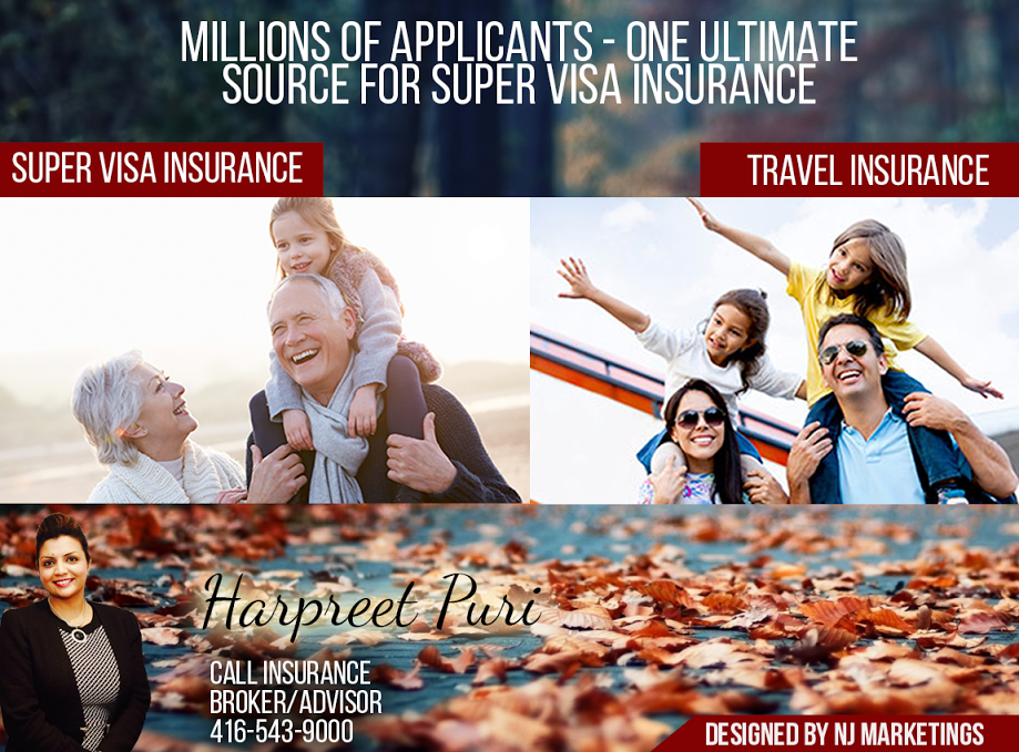 Harpreet Puri Super Visa Insurance | 2969 Bovaird Dr E Unit 2, Brampton, ON L6S 0C6, Canada | Phone: (416) 543-9000