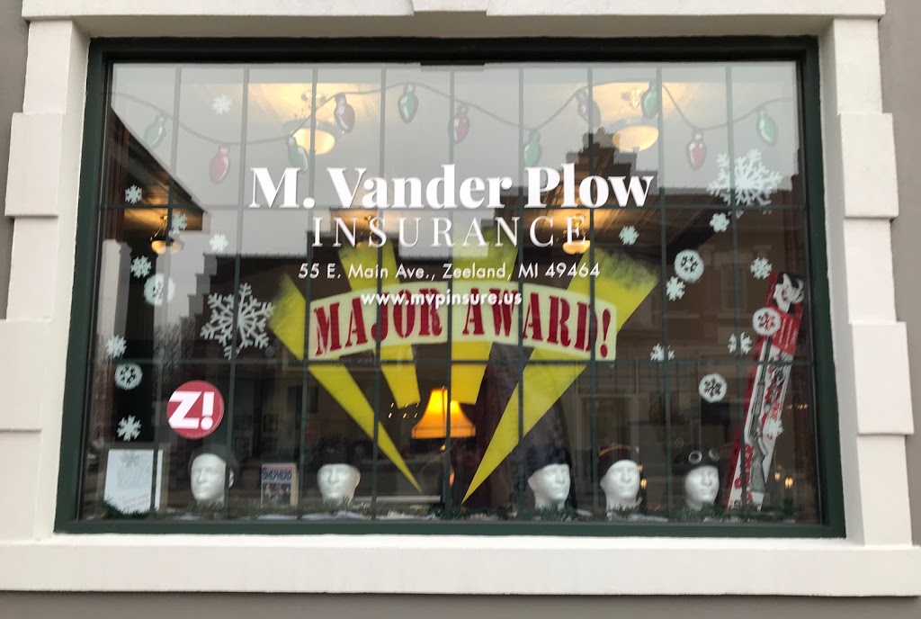 M. Vander Plow Insurance Inc. | 55 E Main Ave, Zeeland, MI 49464, USA | Phone: (616) 396-1497