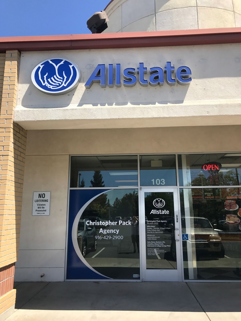 Christopher Pack: Allstate Insurance | 4805 Laguna Blvd Ste 103, Elk Grove, CA 95758, USA | Phone: (916) 429-2900