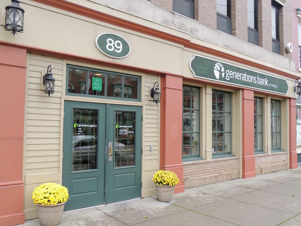 Generations Bank | 89 Main St, Phelps, NY 14532, USA | Phone: (315) 548-7333