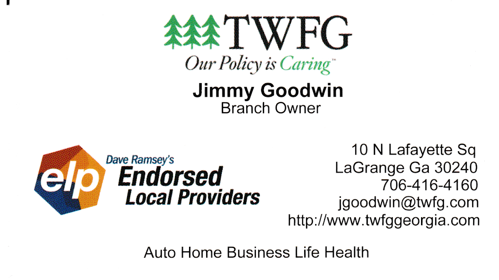 TWFG Insurance Services | 101 S Dawson St Ste C, LaGrange, GA 30241, USA | Phone: (706) 416-4160