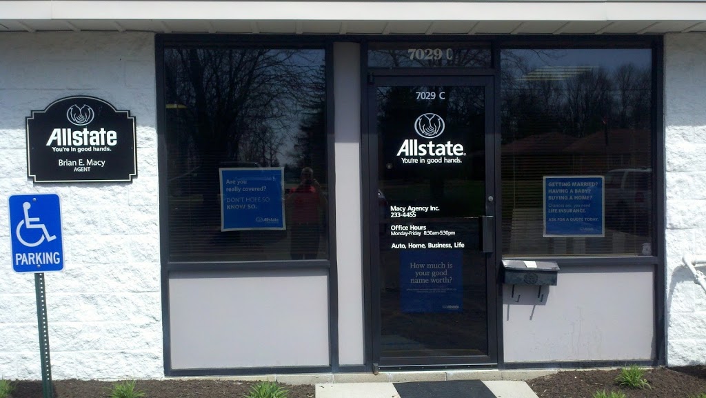 Brian E. Macy: Allstate Insurance | 7029 Taylorsville Rd Ste C, Huber Heights, OH 45424, USA | Phone: (937) 233-4455