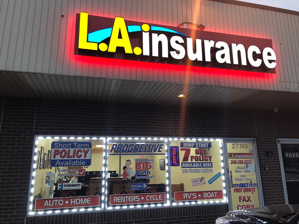 L.A. Insurance | 27749 Dequindre Rd, Madison Heights, MI 48071, USA | Phone: (248) 398-2233