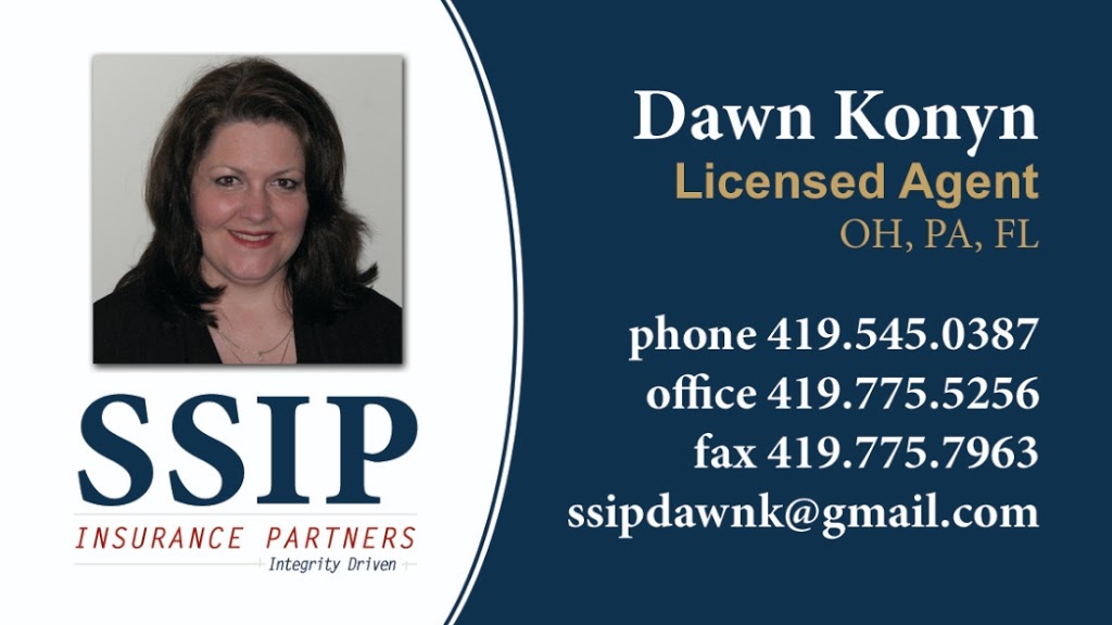 Dawn Konyn, SSIP Insurance Partners | 1112 Lexington Ave, Mansfield, OH 44907, USA | Phone: (419) 545-0387