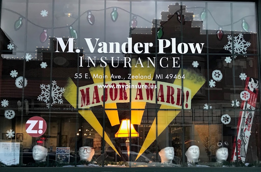 M. Vander Plow Insurance Inc. | 55 E Main Ave, Zeeland, MI 49464, USA | Phone: (616) 396-1497