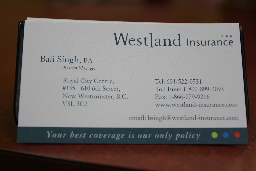 Westland Insurance | 610 6th St #135, New Westminster, BC V3L 3C2, Canada | Phone: (604) 522-0731