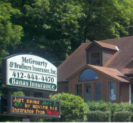 McGroarty & Bradburn Insurance | 4175 Steubenville Pike, Pittsburgh, PA 15205, USA | Phone: (412) 444-4470