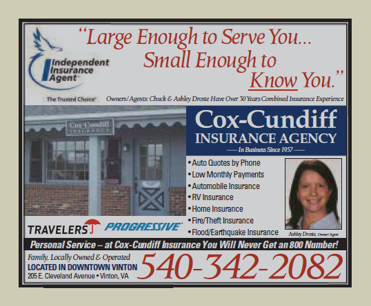 Cox-Cundiff Insurance Agency | 205 E Cleveland Ave, Vinton, VA 24179, USA | Phone: (540) 342-2082