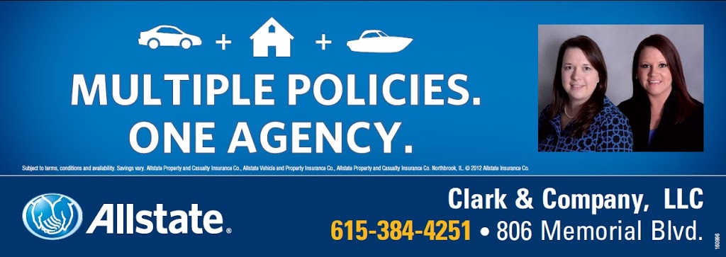 Clark & Company Insurance | 806 Memorial Blvd, Springfield, TN 37172, USA | Phone: (615) 384-4251