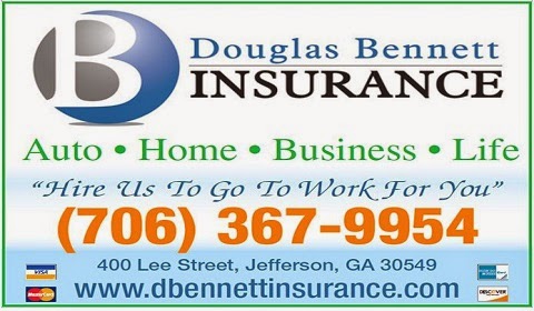 Douglas Bennett Insurance | 1842 Winder Hwy, Jefferson, GA 30549, USA | Phone: (706) 367-9954