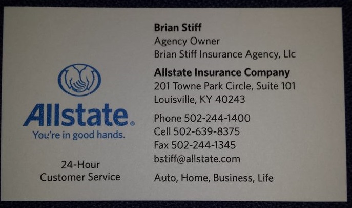 Brian Stiff: Allstate Insurance | 201 Townepark Cir Ste 101, Louisville, KY 40243, USA | Phone: (502) 244-1400