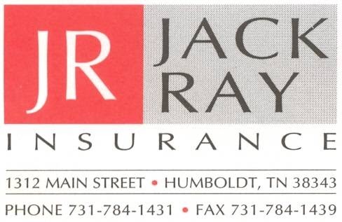 Jack Ray Insurance Agency | 1312 E Main St, Humboldt, TN 38343, USA | Phone: (731) 337-5016