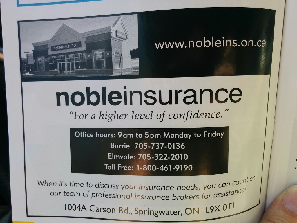 Noble Insurance | 1004 Carson Rd, Barrie, ON L4M 6L9, Canada | Phone: (705) 737-0136