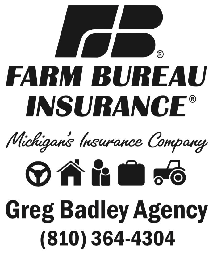 GREG BADLEY AGENCY-FARM BUREAU INSURANCE | 1341 11th St, Marysville, MI 48040, USA | Phone: (810) 364-4304