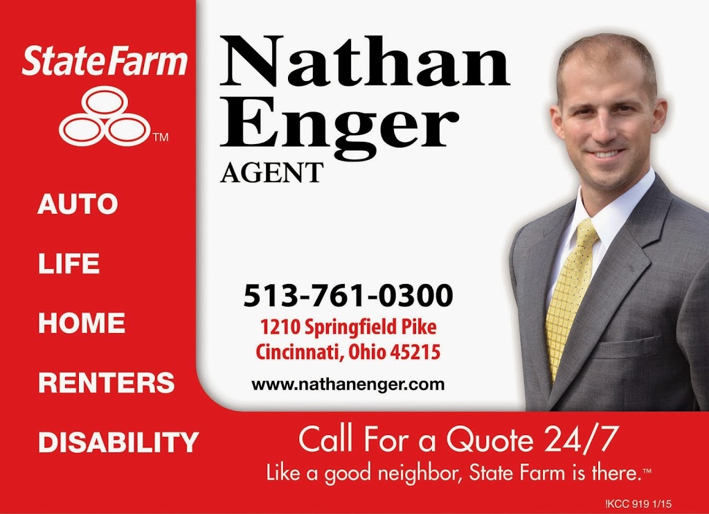 Nathan Enger - State Farm Insurance Agent | 1210 Springfield Pike, Cincinnati, OH 45215, USA | Phone: (513) 761-0300