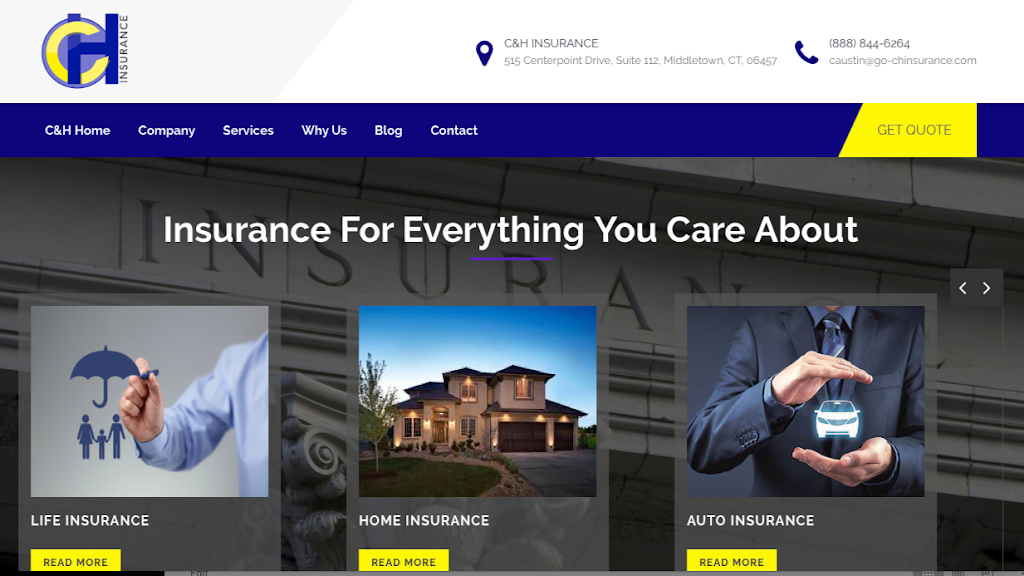 C&H Insurance | 175 Capital Blvd Suite 402, Rocky Hill, CT 06067, USA | Phone: (888) 844-6264