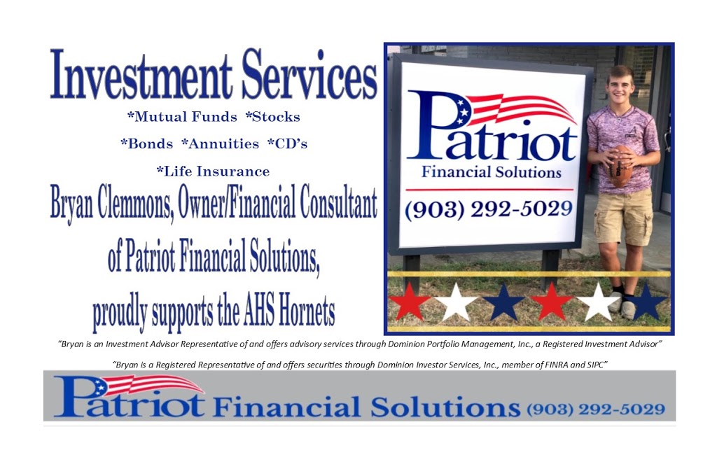 Patriot Financial Solutions | 212 S Palestine St, Athens, TX 75751, USA | Phone: (903) 292-5029