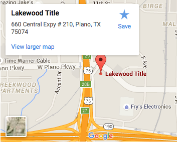 Lakewood Title | 6790, 660 Central Expy #102, Plano, TX 75074, USA | Phone: (214) 919-8902