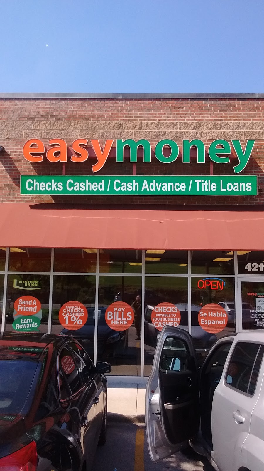 Easy Money | 4211 Nolensville Pike, Nashville, TN 37211, USA | Phone: (615) 781-2615