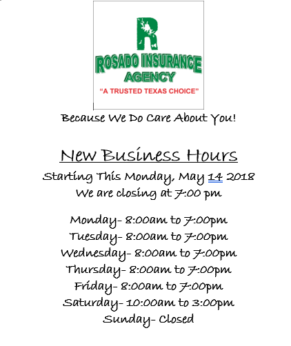 Rosado Insurance Agency | 106 Depot St # A, Elgin, TX 78621, USA | Phone: (512) 285-5445