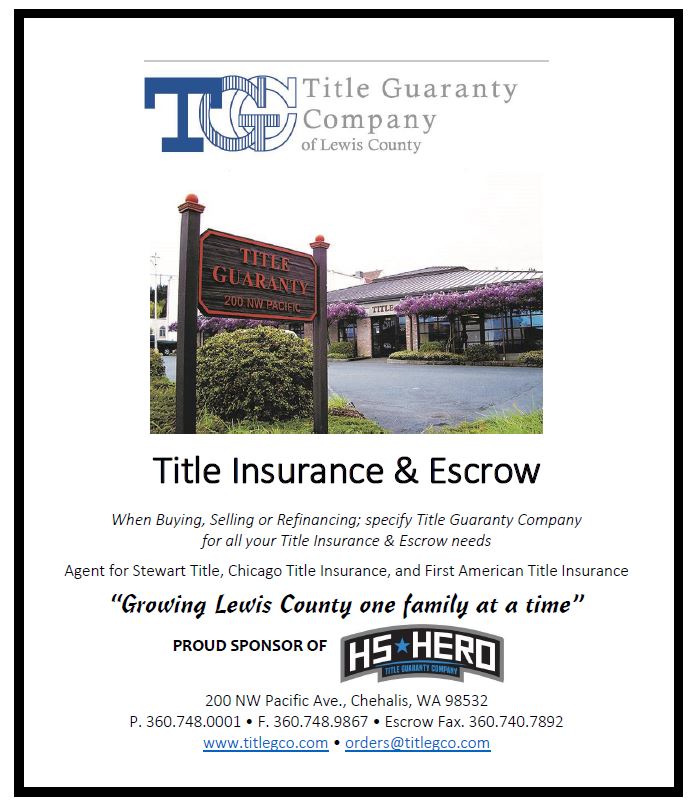 Title Guaranty Company of Lewis County | 200 NW Pacific Ave, Chehalis, WA 98532, USA | Phone: (360) 748-0001