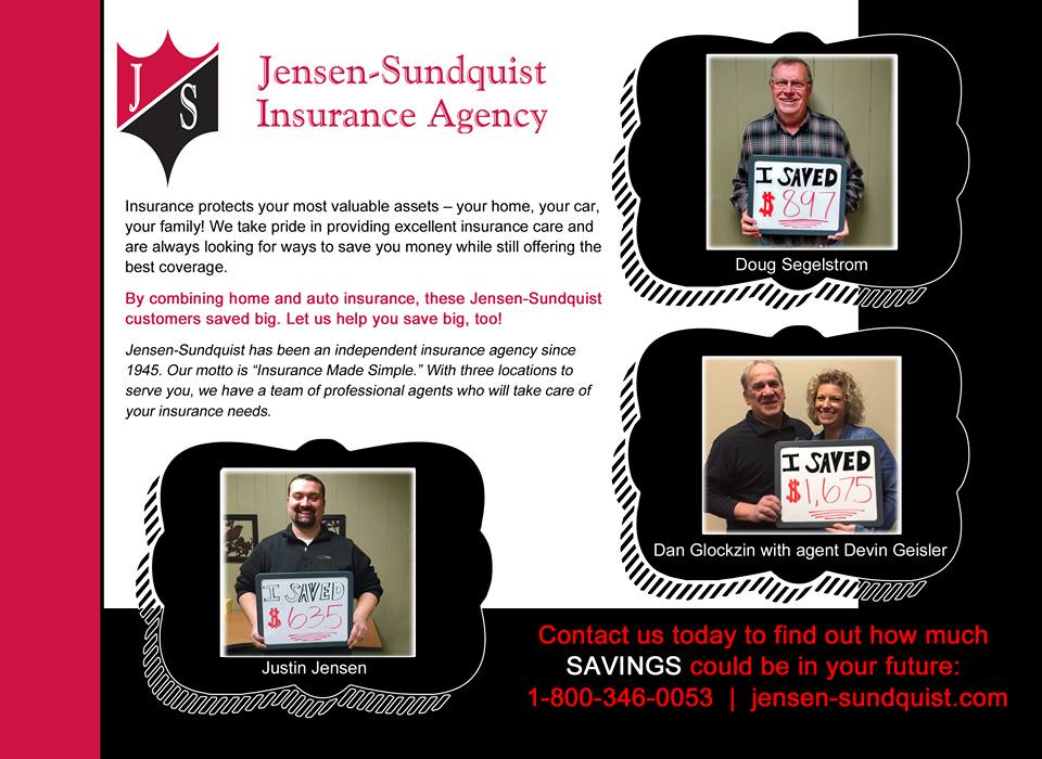 Jensen Sundquist Insurance | 24185 WI-35, Siren, WI 54872, USA | Phone: (715) 349-8009