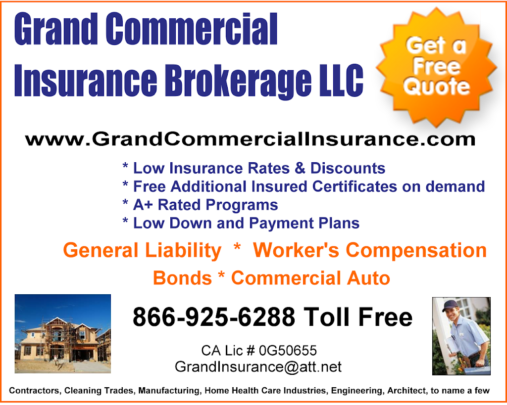 Grand Commercial Insurance Brokerage LLC | P O Box 1859, Rocklin, CA 95677, USA | Phone: (866) 925-6288