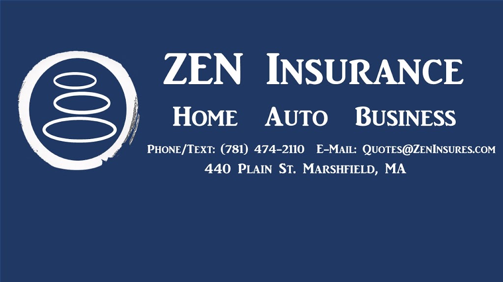 Zen Insurance | 440 Plain St Suite 5, Marshfield, MA 02050, USA | Phone: (781) 474-2110