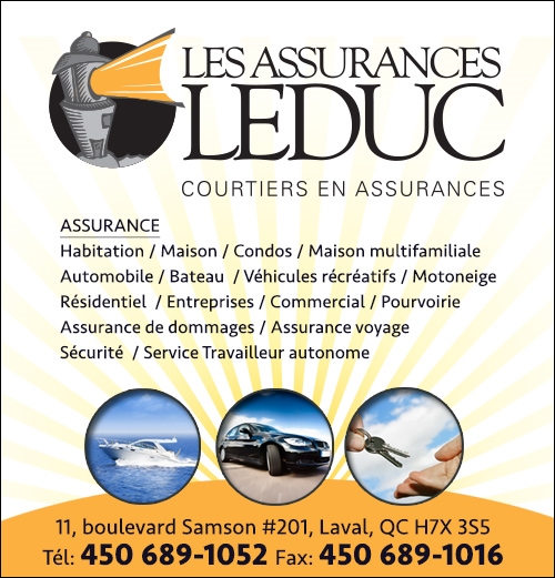 Leduc Insurance Inc. | 11 Boulevard Samson #201, Laval, QC H7X 3S5, Canada | Phone: (450) 689-1052