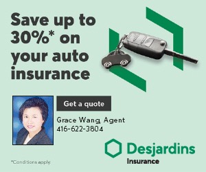 Grace Wang Desjardins Insurance Agent | 1065 Canadian Pl Unit 110, Mississauga, ON L4W 0B8, Canada | Phone: (416) 622-3804