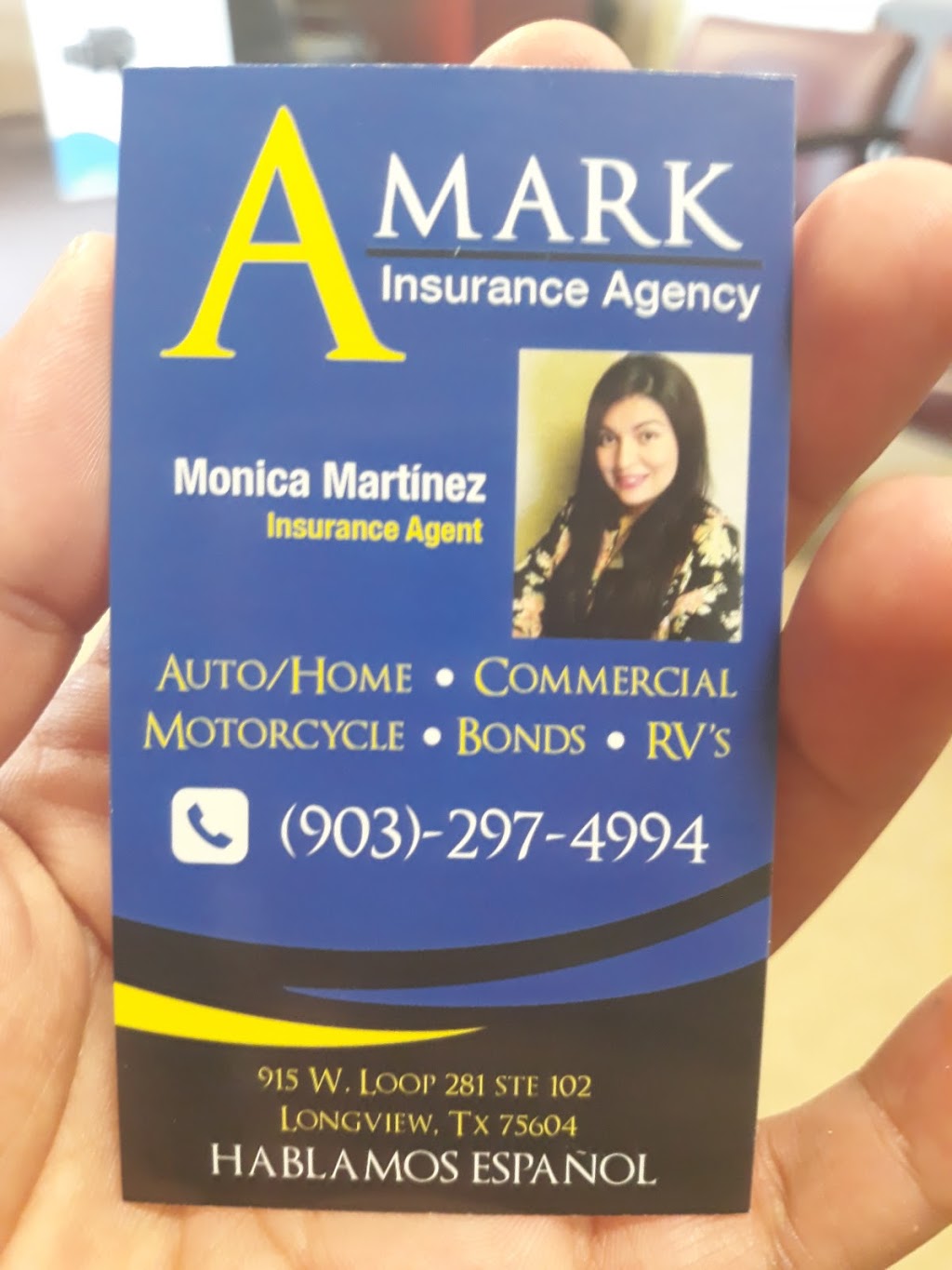 A-MARK INSURANCE AGENCY | 915 W Loop 281 SUITE 102, Longview, TX 75604, USA | Phone: (903) 297-4994