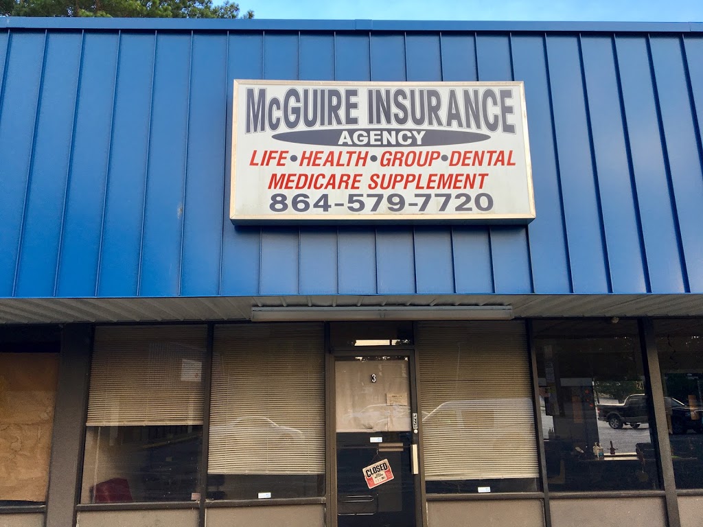 Mc Guire Insurance | 2601 E Main St #3, Spartanburg, SC 29307, USA | Phone: (864) 579-7720