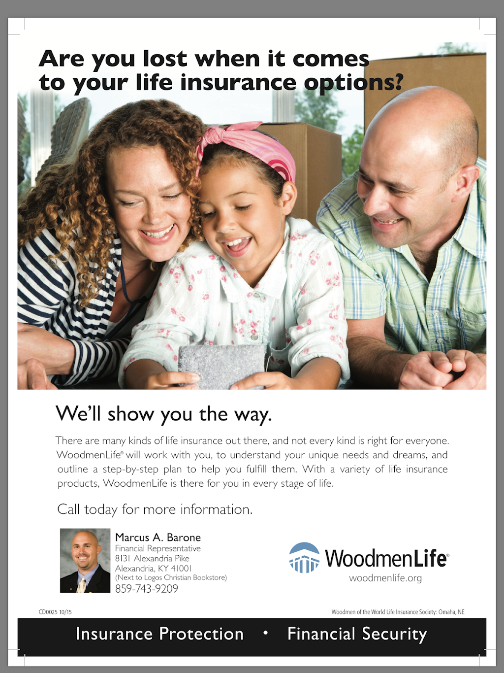 WoodmenLife - Marc Barone | 7718 Alexandria Pike, Alexandria, KY 41001, USA | Phone: (859) 448-0425