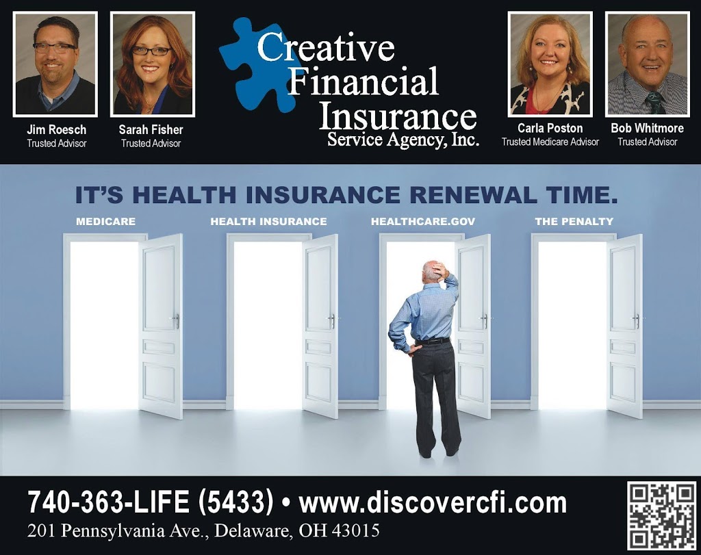 Creative Financial Insurance | 201 Pennsylvania Ave, Delaware, OH 43015, USA | Phone: (740) 363-5433