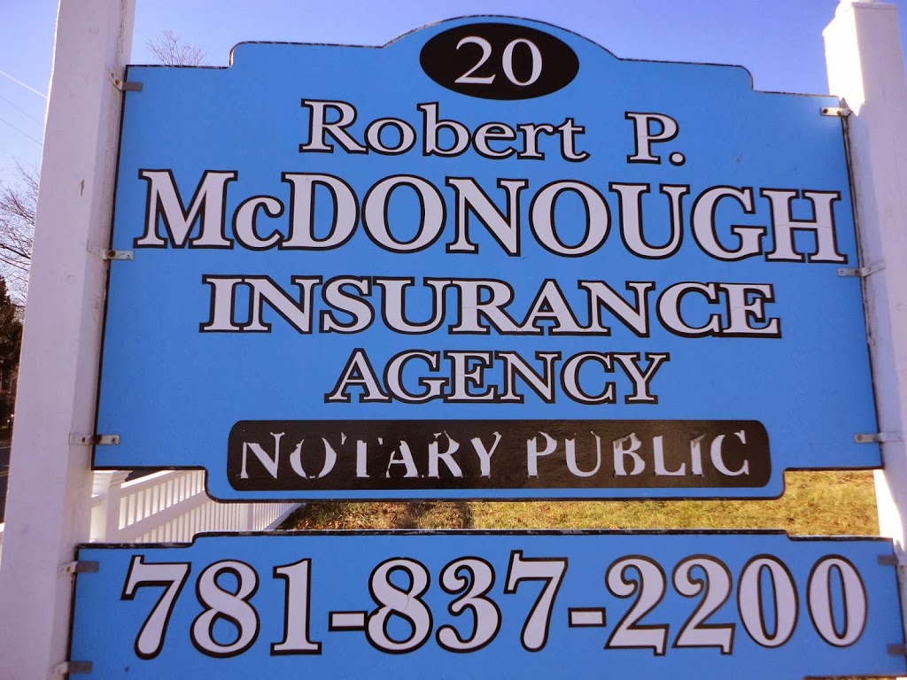 Robert P Mc Donough Insurance | 20 Sea St, Marshfield, MA 02050, USA | Phone: (781) 837-2200