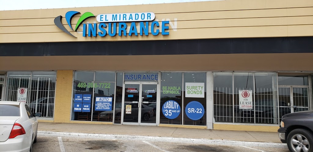 El Mirador Insurance | Piedmont Addition, Dallas, TX 75217, USA | Phone: (469) 206-7722