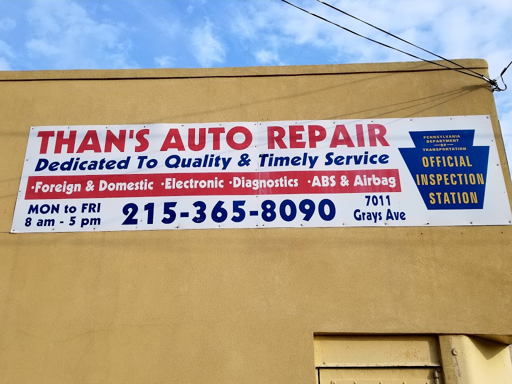 Thans Auto | 7011 Grays Ave, Philadelphia, PA 19142, USA | Phone: (215) 365-8090