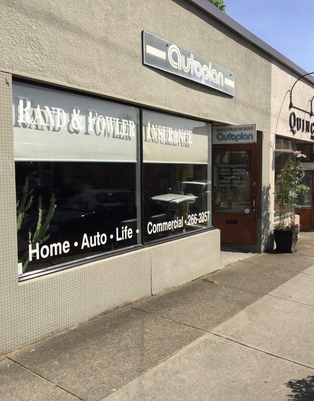 Rand & Fowler Insurance Ltd | 4860 MacKenzie St, Vancouver, BC V6L 2R6, Canada | Phone: (604) 266-2357