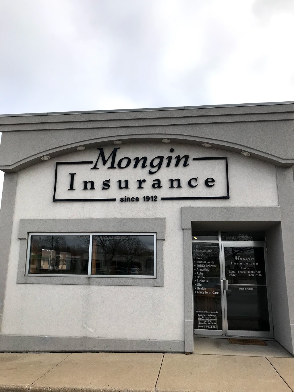 Mongin Insurance Agency | 501 S Military Ave, Green Bay, WI 54303, USA | Phone: (920) 499-0821