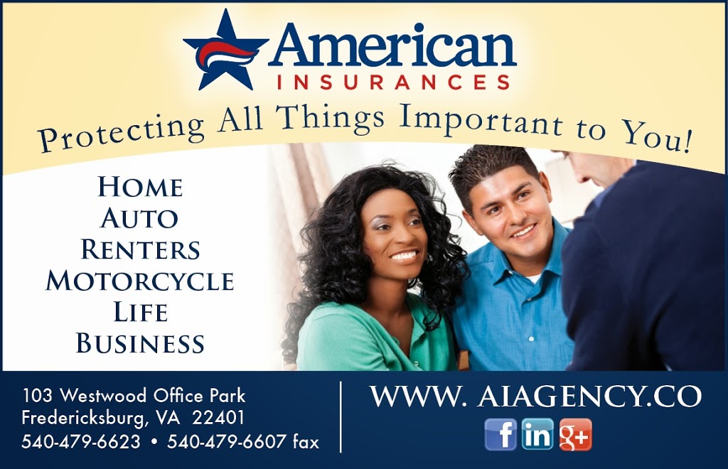 American Insurances | 1300 Princess Anne St, Fredericksburg, VA 22401, USA | Phone: (540) 479-6623