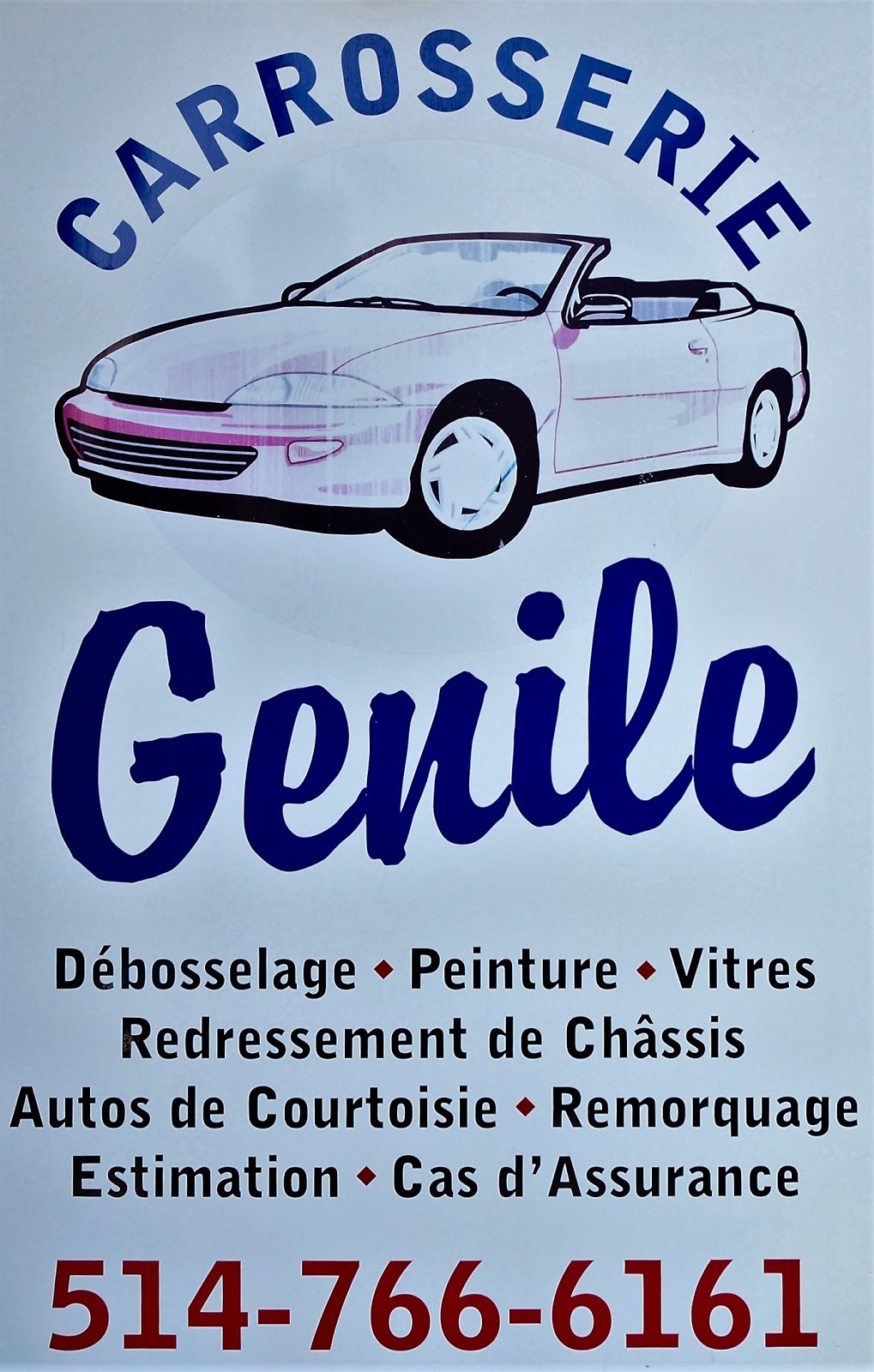 Garage Genile Inc Carrosserie Montréal | 3965 Rue Edna, Verdun, QC H4G 1Y6, Canada | Phone: (514) 766-6161