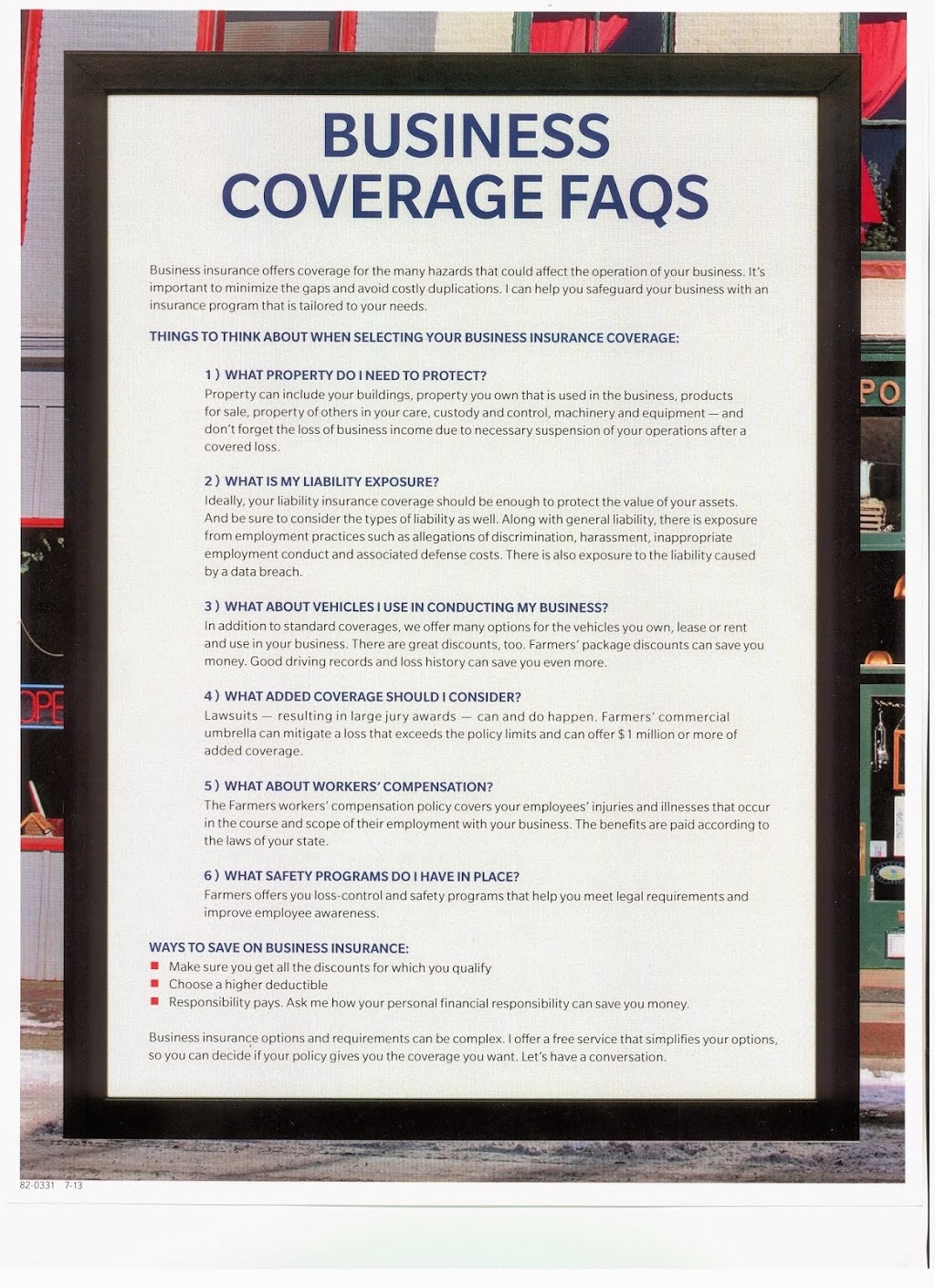 Farmers Insurance, Sauro Agency | 435 Merchant St, Ambridge, PA 15003, USA | Phone: (724) 266-1234