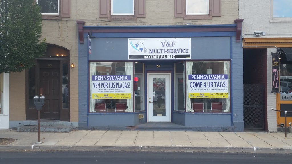 V & F Multi-Service | 67 N Main St, Chambersburg, PA 17201, USA | Phone: (717) 414-7767